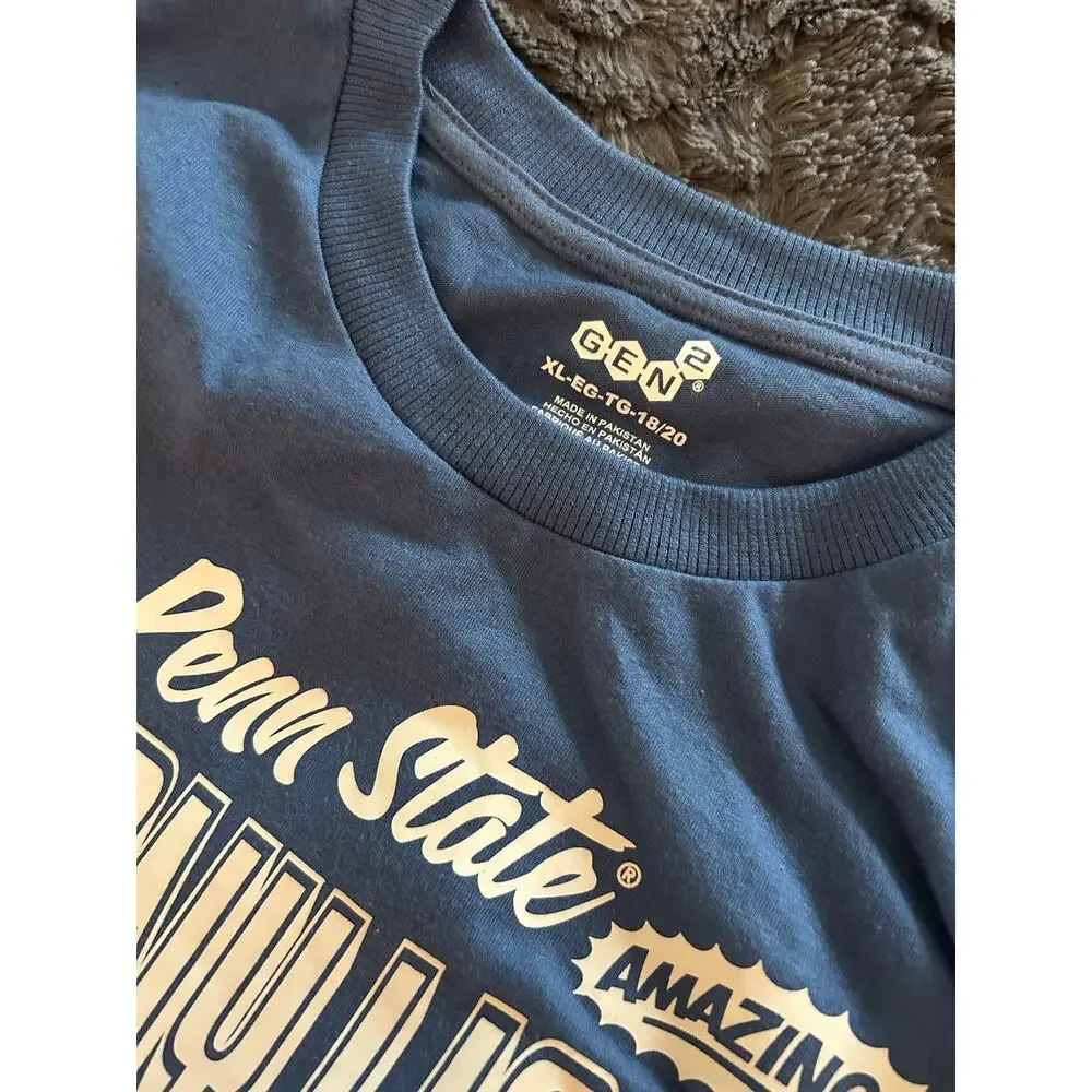 Penn State Gen2 Youth XL Blue T-Shirt (NWT)